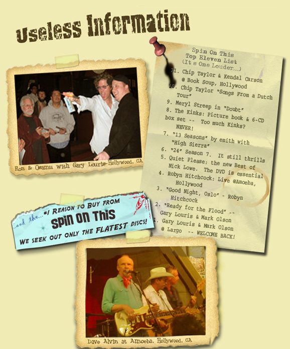 Useless Lists and fun visits
